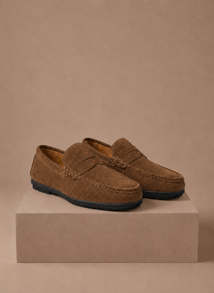Mocassins driver en suède pour homme – Slip-on doux et confortable | Areleon
