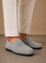 Men's Suede Driving Loafers – Soft Comfortable Slip-On | Areleon