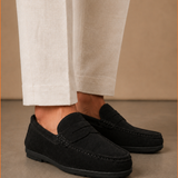 Men's Suede Driving Loafers – Soft Comfortable Slip-On | Areleon