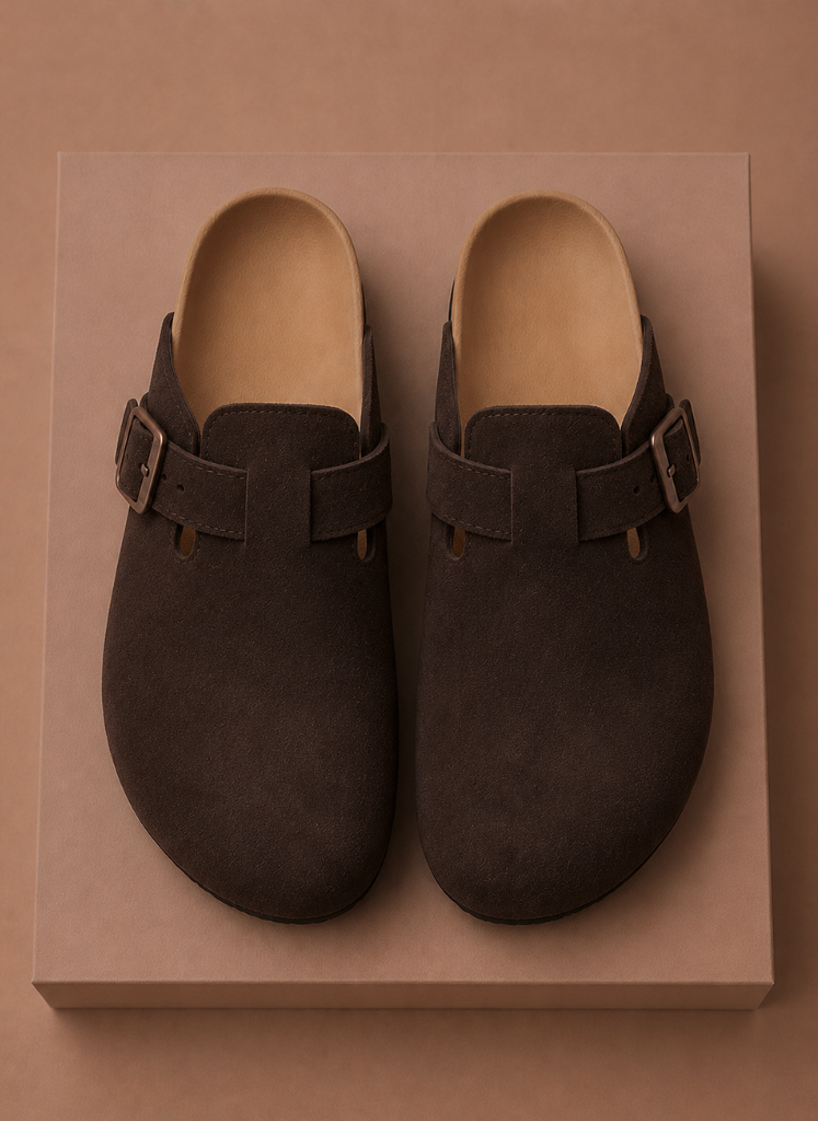 Men's Suede Slip-On Clogs – Comfortable Everyday Shoes | Areleon
