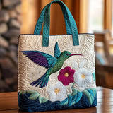 Mylène | Sac cabas matelassé à motif colibri