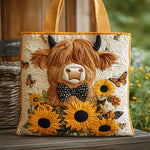 Sac Artisanal - Vache Highland et Tournesols