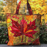 Rosalie | Sac cabas matelassé à motif feuille d'érable