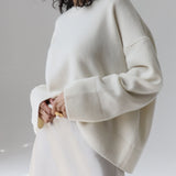 Frédérique | Pull ample à fentes latérales