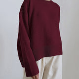 Frédérique | Pull ample à fentes latérales