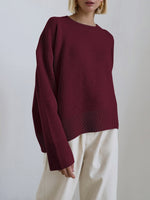 Frédérique | Pull ample à fentes latérales