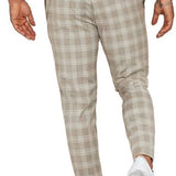 PLAID SLIM CHINO FOR MEN