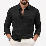 WRINKLE RESISTANT BUTTON SHIRT FOR MEN
