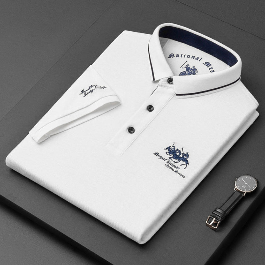 COTTON BLEND POLO FOR MEN