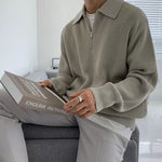 TEXTURED ZIP SWEATER FOR MEN