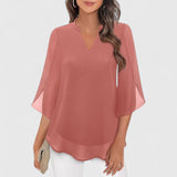 Bénédicte | Blouse élégante à manches amples et col V