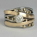 Royal - Bague Vintage en Or Incrustée de Zirconia
