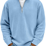CLASSIC KNIT PULLOVER HALF-ZIP FOR MEN