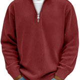 CLASSIC KNIT PULLOVER HALF-ZIP FOR MEN