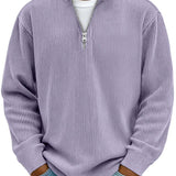 CLASSIC KNIT PULLOVER HALF-ZIP FOR MEN