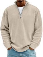 CLASSIC KNIT PULLOVER HALF-ZIP FOR MEN