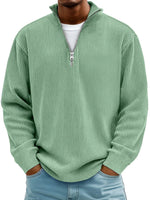 CLASSIC KNIT PULLOVER HALF-ZIP FOR MEN