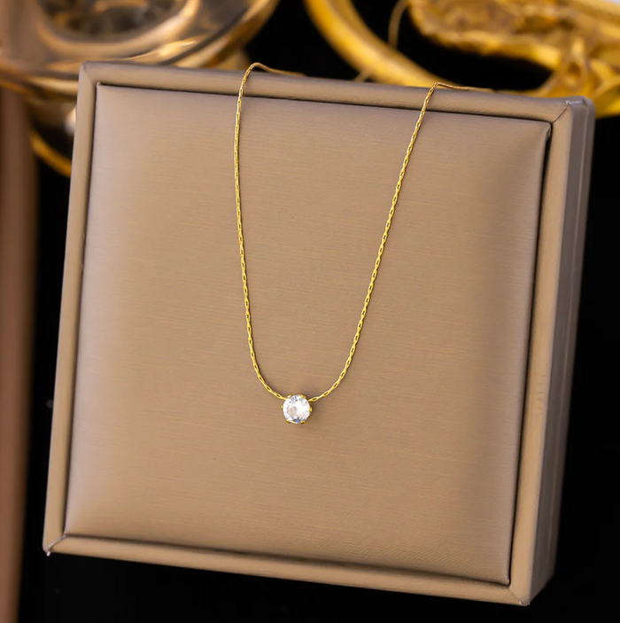 Collier en Diamant Doré Exclusif