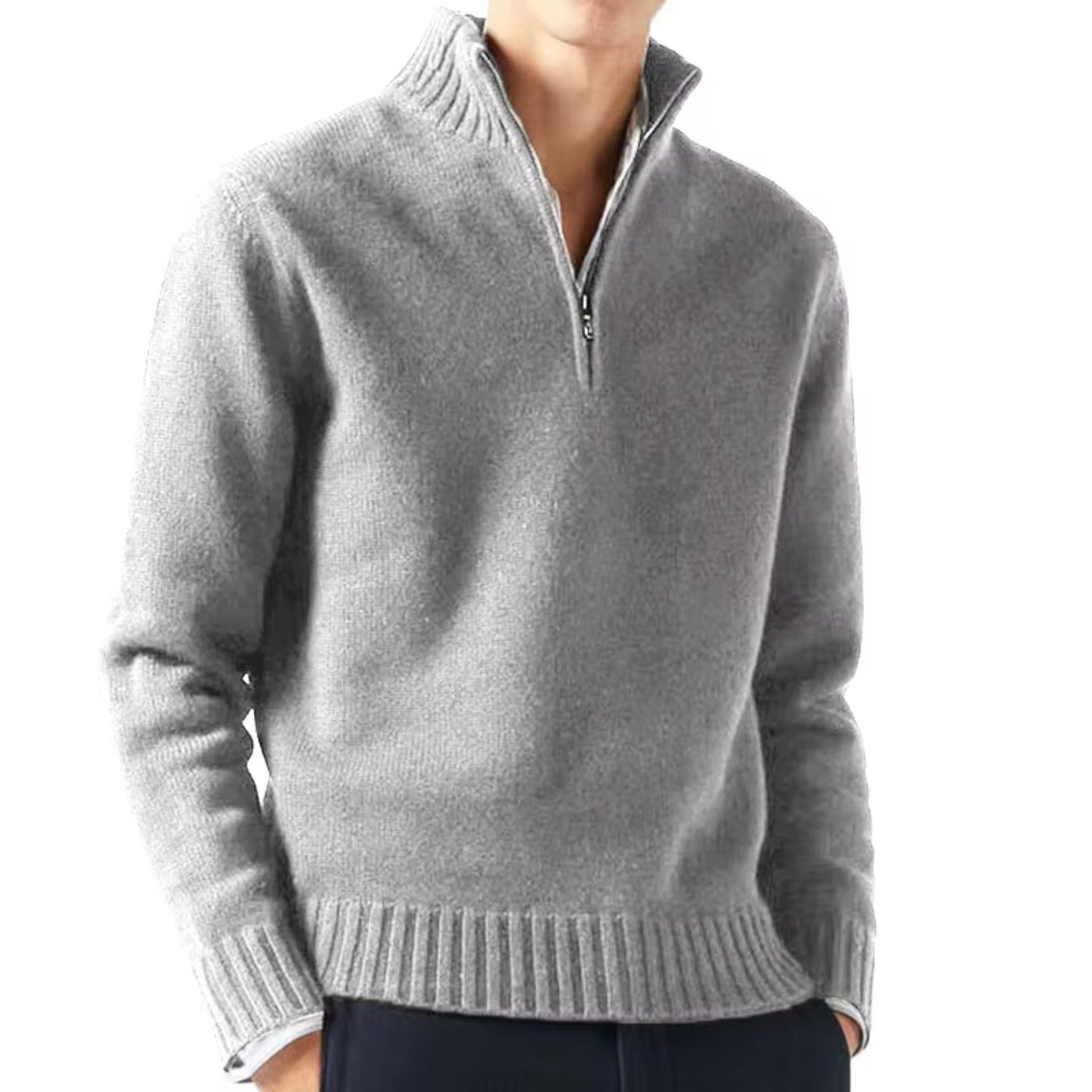 Lucio | Elegant half-zip sweater