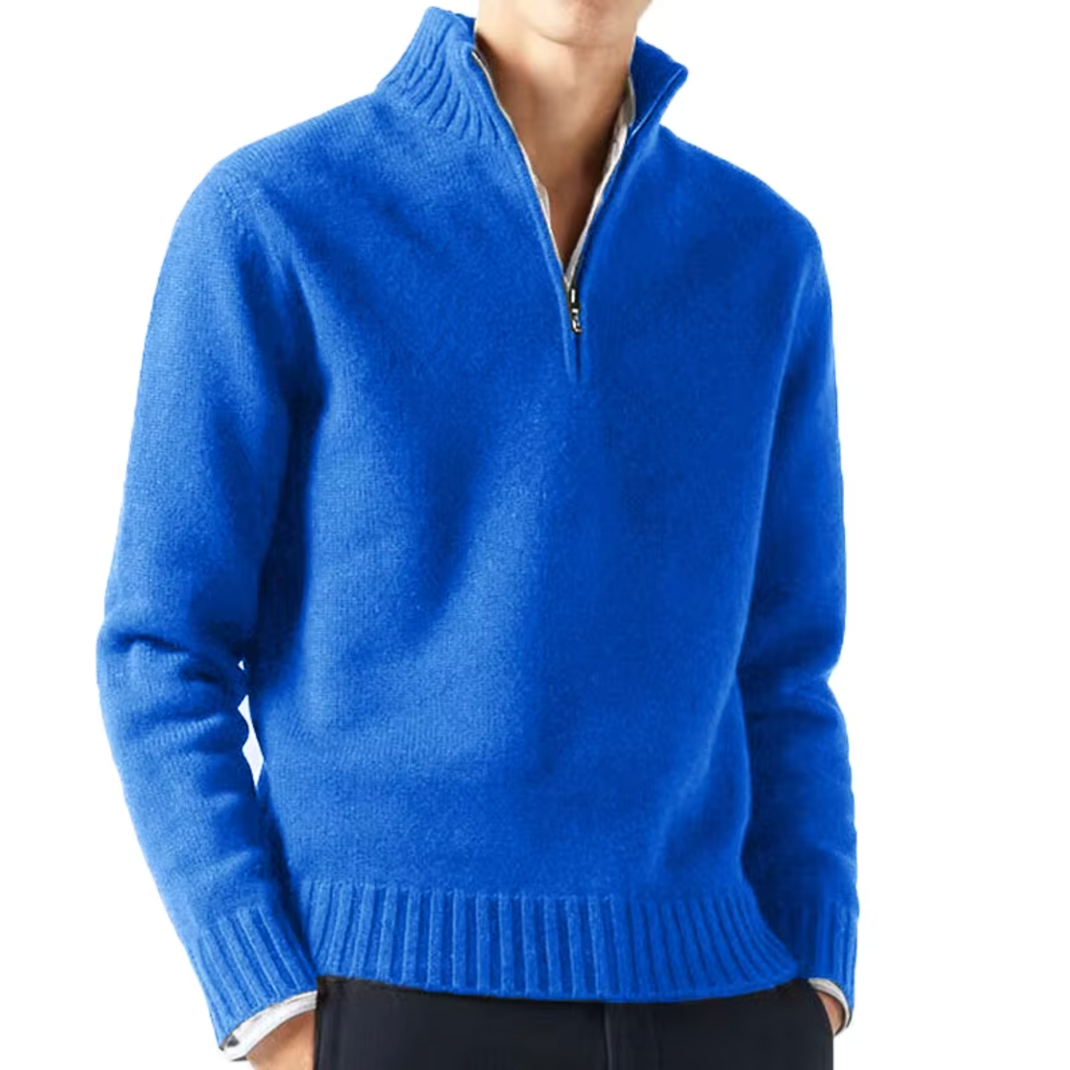 Lucio | Elegant half-zip sweater