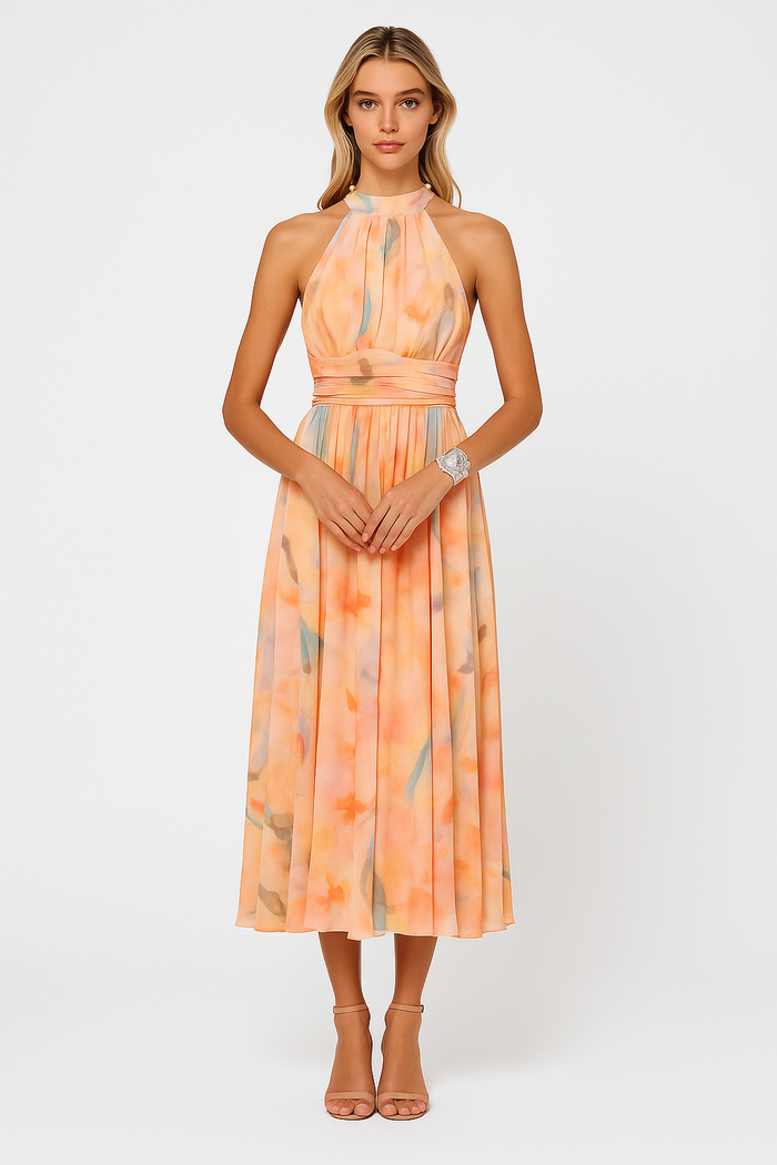 Frantiska | Robe longue romantique d'été pour événements