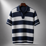 TEXTURED KNIT POLO FOR MEN