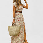 Caroline — Robe Maxi Boho Élégante