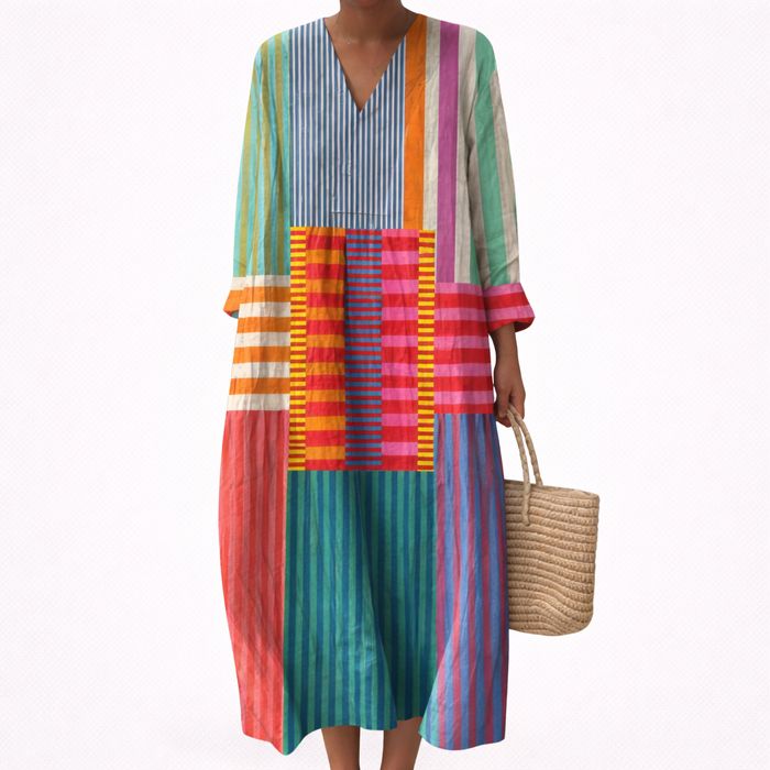 Robe d’Été Imprimée Flatteuse