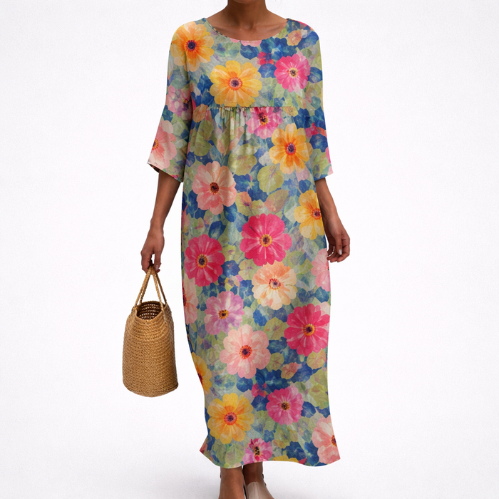 Robe longue fluide chic et confortable