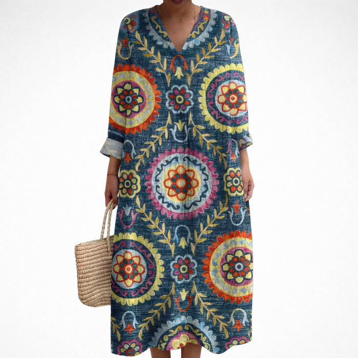 Robe d’Été Imprimée Flatteuse