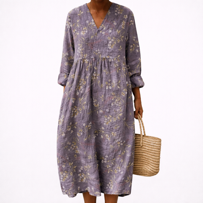 Robe d’Été Imprimée Flatteuse