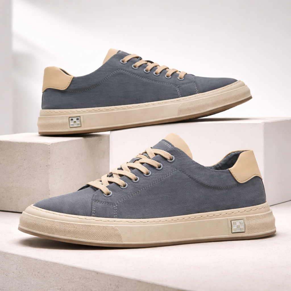 STITCHED CANVAS SNEAKERS FOR MEN