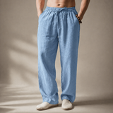 LINEN BLEND TROUSERS FOR MEN