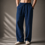 LINEN BLEND TROUSERS FOR MEN