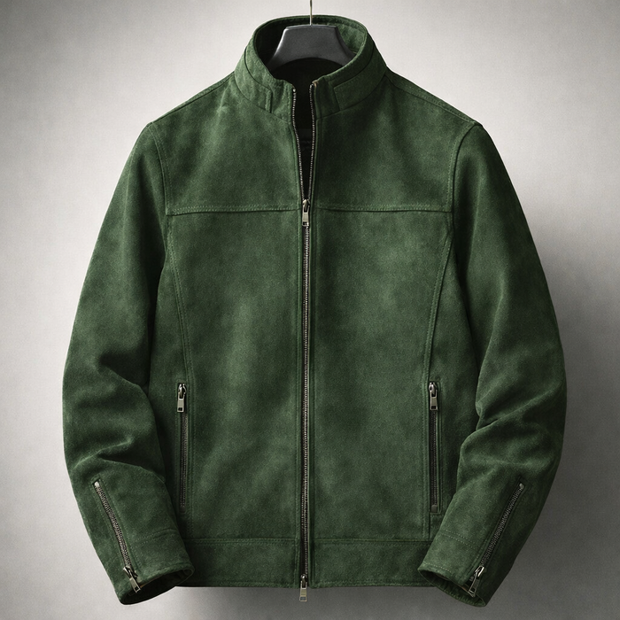 SLIM FIT MOTORCYCLE JACKET FOR MEN