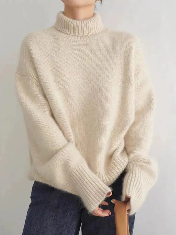 Pull Col Roulé en Cachemire Luxueux