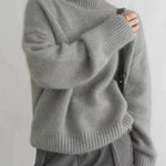 Amaya — Pull Col Roulé en Cachemire Luxueux