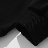 Ensemble — sweat polo patchwork color block & pantalon rayé à ourlet fendu