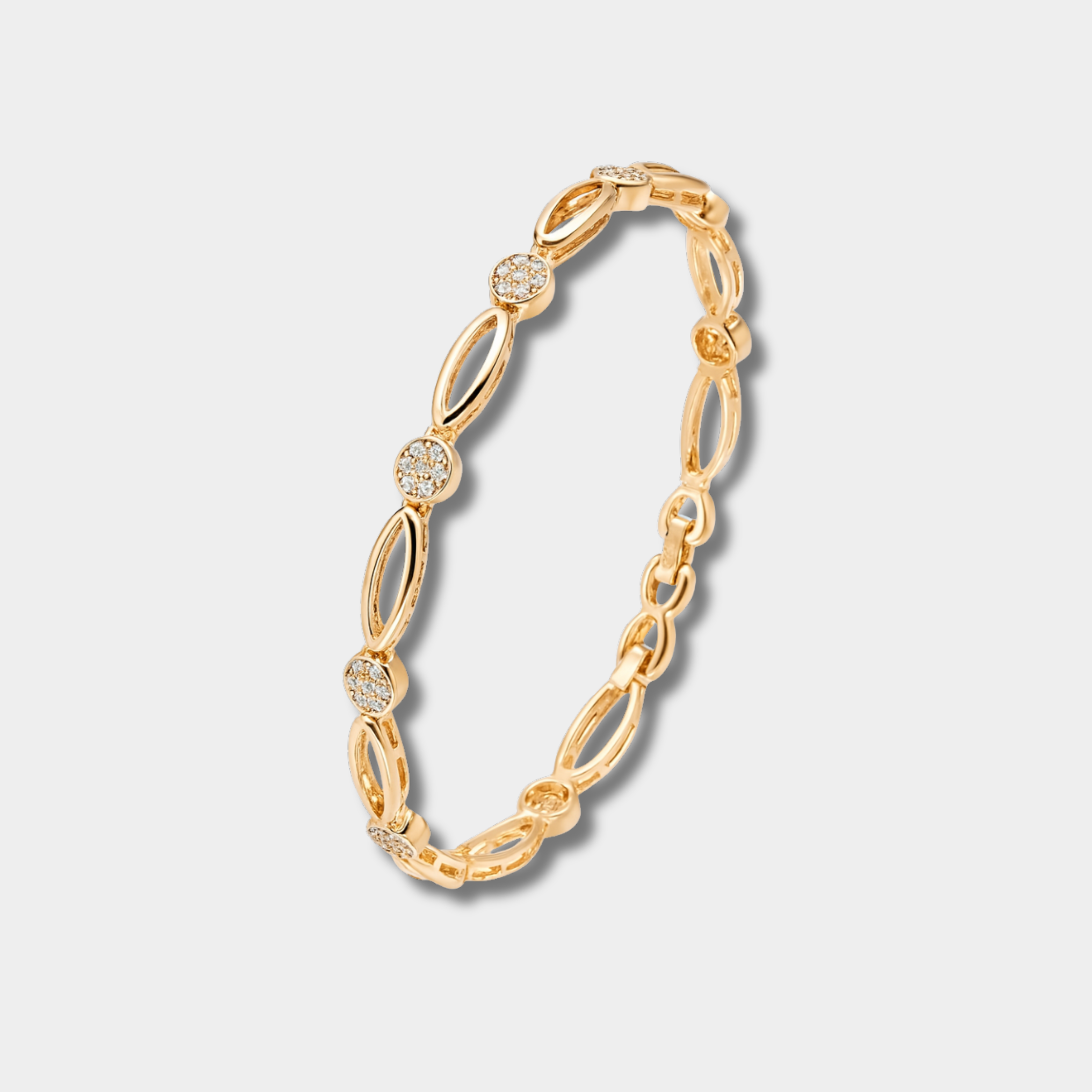 Claire – Bracelet élégant en or avec zircons