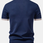 Ensemble Améline — polo zippé en maille à bordure contrastante & pantalon fuselé coupe slim