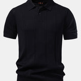 Ensemble — polo en maille torsadée & pantalon fuselé coupe slim