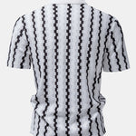 Ensemble — chemise jacquard à carreaux & pantalon texturé froissé à jambe droite