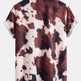 Ensemble — chemise à imprimé vache & short de bain