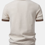 Ensemble Capucine — polo zippé en maille contrastante & pantalon fuselé coupe slim