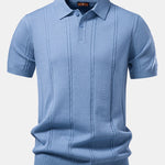Ensemble — polo en maille torsadée & pantalon fuselé coupe slim