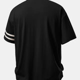 Ensemble — polo à imprimé Milano et col contrastant & short en coton à cordon