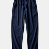 Ensemble — chemise à imprimé nautique & pantalon texturé froissé à jambe droite