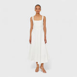 Adeline | Robe midi intemporelle à décolleté carré