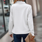 Madeleine | Pull côtelé à col zippé