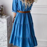 Robe d'Été en Jean Coupe Trapèze